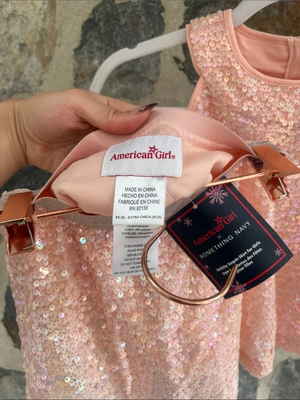 Girls American Girl x Something Navy Holiday Sequin Set - Picture 3 of 6